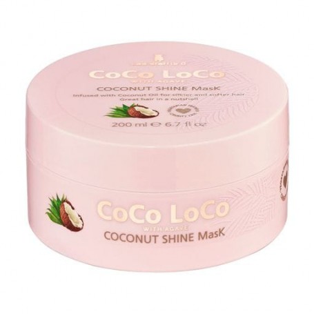 Увлажняющая маска для волос Lee Stafford Coco Loco Coconut Shine Mask с агавой и кокосовым маслом, 200 мл