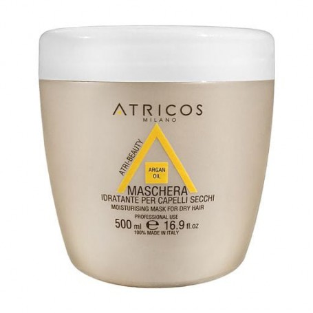Маска Atricos Milano Argan Oil Moisturising Mask для сухих волос, с аргановым маслом, 500 мл