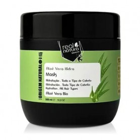 Маска для увлажнения волос Real Natura Sem Sal Aloe Vera Hidra, 500 мл