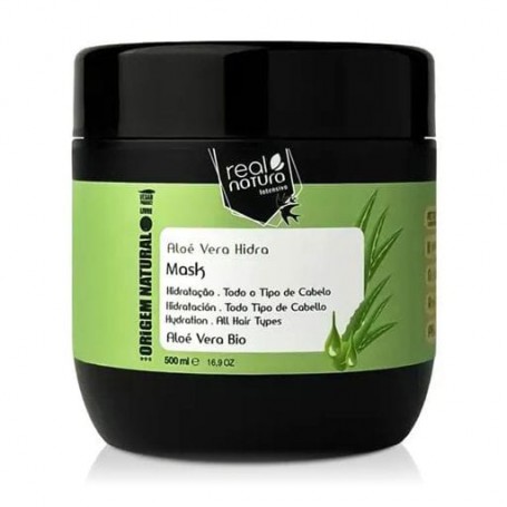 Маска для увлажнения волос Real Natura Sem Sal Aloe Vera Hidra, 500 мл