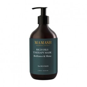 Питательная маска-терапия Mamash Rich Oils Therapy Mask для сияния и блеска волос, с ценными маслами, 300 мл