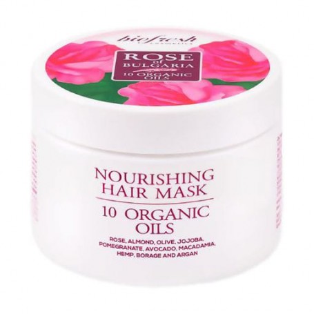 Питательная маска для волос BioFresh Rose Of Bulgaria 10 Organic Oils Nourishing Hair Mask, 300 мл