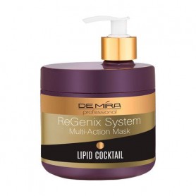 Липидная коктейль-маска DeMira Professional ReGenix System Multi-Action Mask для восстановления волос, 500 мл