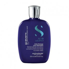 Шампунь Alfaparf Semi Di Lino Brunette Anti-Orange Low Shampoo для каштановых и темных волос, 250 мл