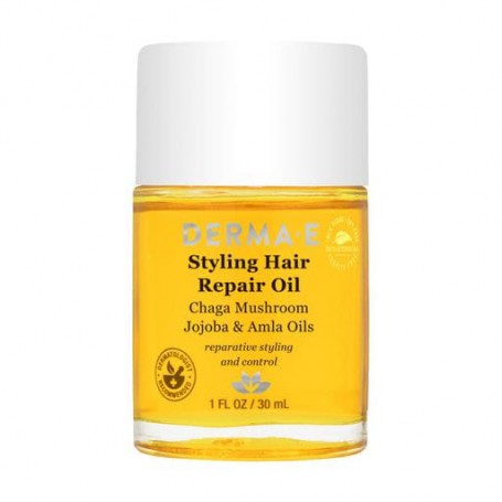 Восстанавливающее средство для волос Derma E Bonding Hair Repair Oil с маслами чаги, жожоба и амлы, 30 мл
