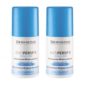 Набор шариковых антиперспирантов Dermedic Antipersp R Roll-On Antiperspirant 48-hour Protection, 2*60 г