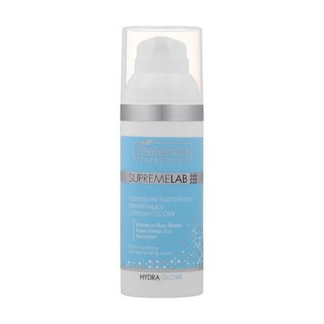 Безмасляный увлажняющий гидрокрем для лица Bielenda Professional Supremelab Hydra Glow Cream с эффектом сияния, 50 мл