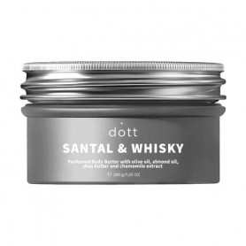 Парфюмированный баттер для тела Dott Santal &amp Whisky Perfumed Body Butter с маслом оливки, миндаля, ши и экстрактом ромашки, 