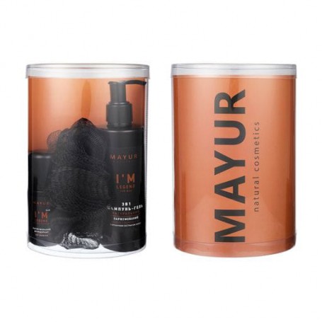 Мужской набор Mayur I&39m А Legend For Men (шампунь-гель для душа, 200 мл + дезодорант, 50 мл + мочалка, 1 шт)
