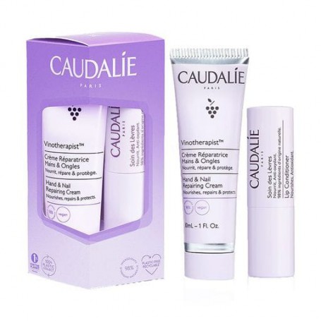 Набор Caudalie Vinotherapist Lip &amp Hand Duo (крем для рук и ногтей, 30 мл + бальзам для губ, 4.5 г)