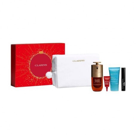 Набор для ухода за лицом Clarins Double Serum 9 Set (крем, 15 мл + крем, 3 мл + сыворотка, 30 мл + тушь для ресниц, 3 мл + косме