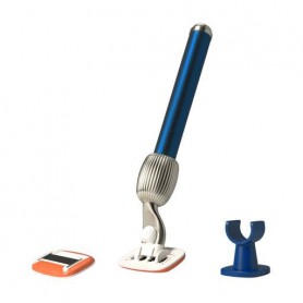 Стартовый набор средств для бритья Fler The Razor Starter Set Midnight синий (бритва, 1 шт + картриджи лезвий, 2 шт + настенный 