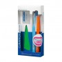 Ортодонтический набор Curaprox Ortho Kit (щетка, 1 шт + монопучковая щетка, 1 шт + ершик, 3 шт + ортовоск, 1 шт + футляр)