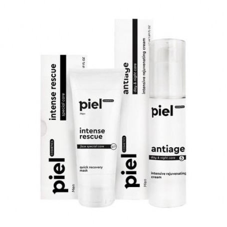 Мужской антивозрастной комплекс для лица Piel Cosmetics (маска, 75 мл + крем, 50 мл)