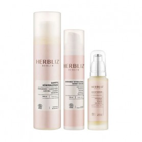 Подарочный набор Herbliz No.4 (сыворотка для лица, 50 мл + лосьон для тела, 250 мл + крем для рук, 100 мл)