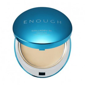 Пудра для лица Enough Collagen 3X Moisture Two Way Cake Foundation SPF 28 со сменным блоком, 13N, 2*13 г