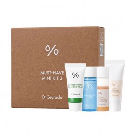 Набор миниатюр для лица Dr.Ceuracle Must-Have Mini Kit 3 (пенка для умывания, 10 мл + тонер, 19 мл + эссенция, 18 мл + крем, 15 