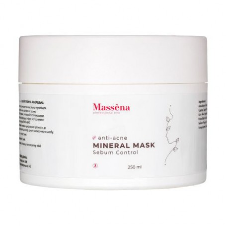 Себорегулирующая минеральная маска для лица Massena Anti-Acne Mineral Mask, 250 мл