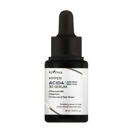 Смываемая сыворотка-пилинг для лица IsNtree Hyper Acid4 AHA BHA PHA LHA 30 Serum, 20 мл