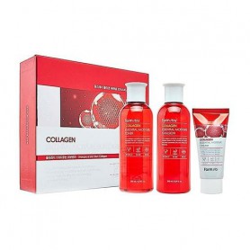 Набор для лица FarmStay Collagen Essential Moisture Skin Care Set (тонер, 200 мл + эмульсия, 200 мл + крем, 50 мл)