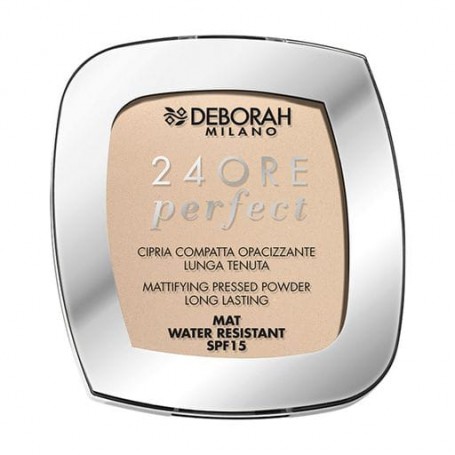 Устойчивая компактная пудра для лица Deborah 24Ore Perfect Compact Powder SPF 15, 04 Beige, 9 г