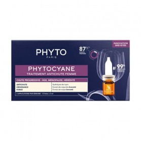 Ампулы против прогрессирующего выпадения волос Phyto Phytocyane Progressive Treatment, 12*5 мл