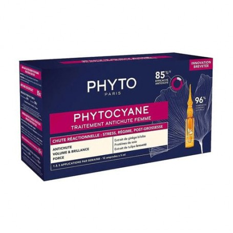 Набор для волос Phyto Phytocyane (шампунь, 100 мл + ампулы против выпадения, 12*5 мл)