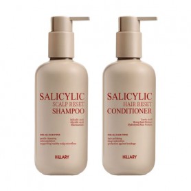 Набор для восстановления волос и кожи головы Hillary Salicylic Hair &amp Reset Set с салициловой кислотой (шампунь, 400 мл + кон