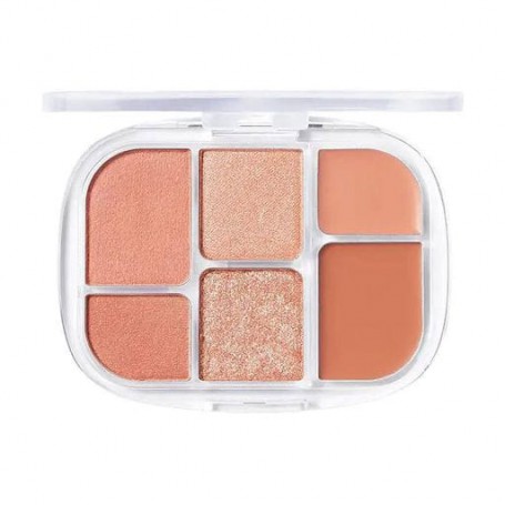 Палетка теней для век WAKEMAKE Soft Sheer Multi Palette 01 Coral Hertz, 6.4 г