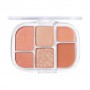 Палетка теней для век WAKEMAKE Soft Sheer Multi Palette 01 Coral Hertz, 6.4 г