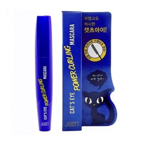 Тушь для ресниц Jigott Cat&39s Eye Power Curling Mascara Black подкручивающая, 12 г
