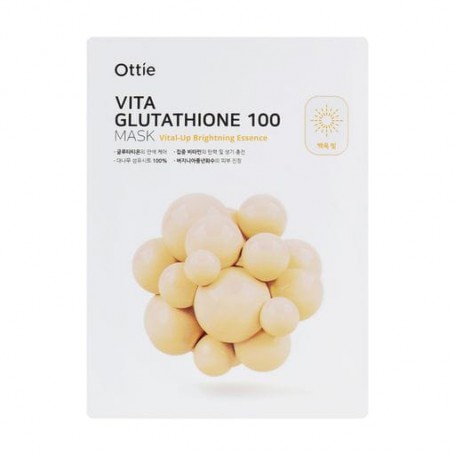 Осветляющая тканевая маска для лица Ottie Vita Glutathione 100 Mask, 25 мл