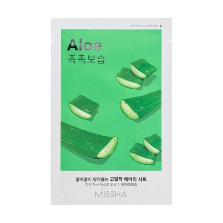 Тканевая маска для лица Missha Airy Fit Sheet Mask Aloe с экстрактом алоэ, 19 г