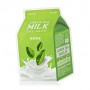Тканевая маска для лица A&39pieu Green Tea Milk One-Pack Зеленый чай, 21 г
