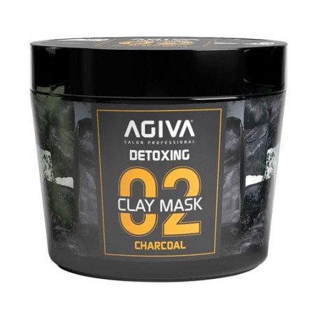 Глиняная маска для лица Agiva Detoxing Clay Mask с углем, 300 мл