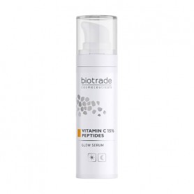 Сыворотка для лица Biotrade Pure Skin Glow Serum для сияния кожи, с витамином С 15% и пептидами, 30 мл