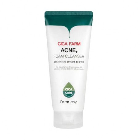 Очищающая пенка для умывания FarmStay Cica Farm Acne Foam Cleanser для проблемной кожи, 180 мл