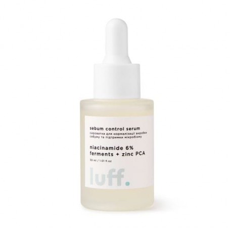 Сыворотка для лица Luff Sebum Control Serum для нормализации выработки себума и поддержки микробиома, 30 мл