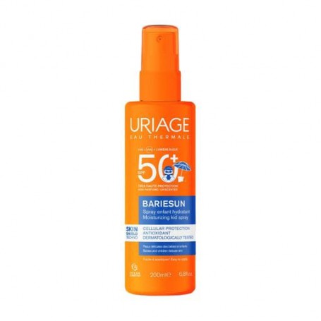 Детский солнцезащитный увлажняющий спрей для тела Uriage Bariesun Moisturuzing Kid Spray SPF 50+, 200 мл