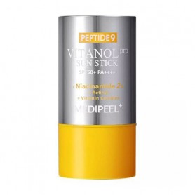 Солнцезащитный стик для лица Medi-Peel Peptide 9 Vitanol Sun Stick Pro SPF 50+ PA ++++, с пептидами и витаминным комплексом, 30 