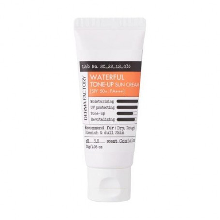 Солнцезащитный крем для лица Derma Factory Waterful Tone-Up Sun Cream, SPF 50+ PA+++, 30 г