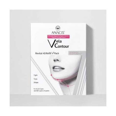 Лифтинг-маска для контура лица Vela Contour 4D Refill V Pack, 10 мл/5 шт (29170103) (1313197)