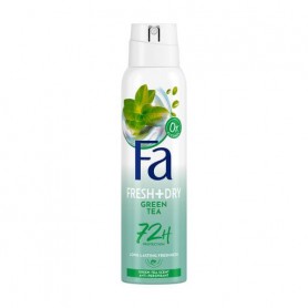 Антиперспирант-спрей Fa Fresh + Dry Deodorant Green Tea 72H, с ароматом зеленого чая, женский, 150 мл