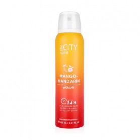 Парфюмированный дезодорант спрей для тела Mango-Mandarin The City Spirit женский, 150 мл