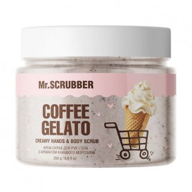 Крем-скраб для рук и тела Mr.Scrubber Creamy Hands &amp Body Scrub Coffee Gelato с ароматом кофейного мороженого, 250 г