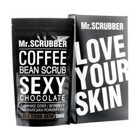 Кофейный скраб для тела и лица Mr.Scrubber Sexy Сhocolate для всех типов кожи, 200 г