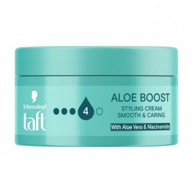 Увлажняющий крем для укладки волос Taft Aloe Boost фиксация 4 (сильная), 100 мл