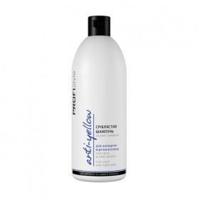 Серебристый шампунь Profi Style Anti-Yellow Shampoo антижелтый эффект для холодных оттенков блонд, 500 мл