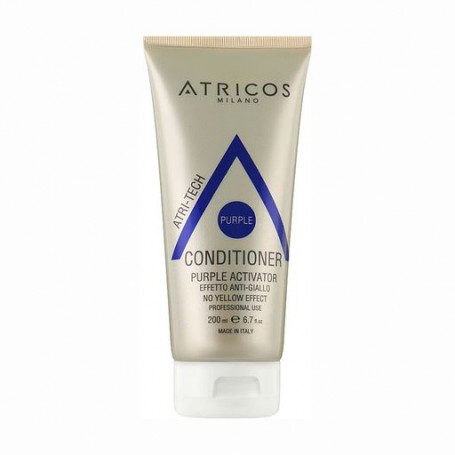Кондиционер-активатор Atricos Milano Atri-Tech Purple Activator Conditioner для уменьшения эффекта желтого цвета волос, 200 мл
