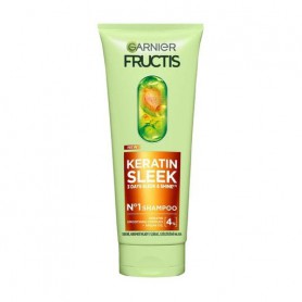 Шампунь Garnier Fructis Keratin Sleek Shampoo для пушистых и сухих волос, для разглаживания и придания блеска, 200 мл